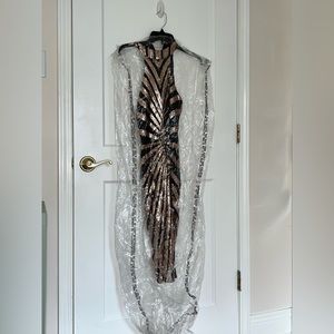 Sequin Patterned Bodycon Dress